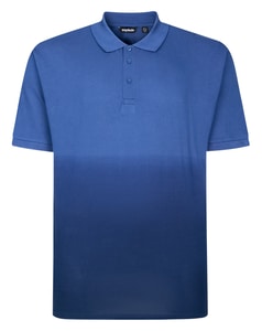 Bigdude Ombre Polo Shirt Midnight Blue/Dusty Blue